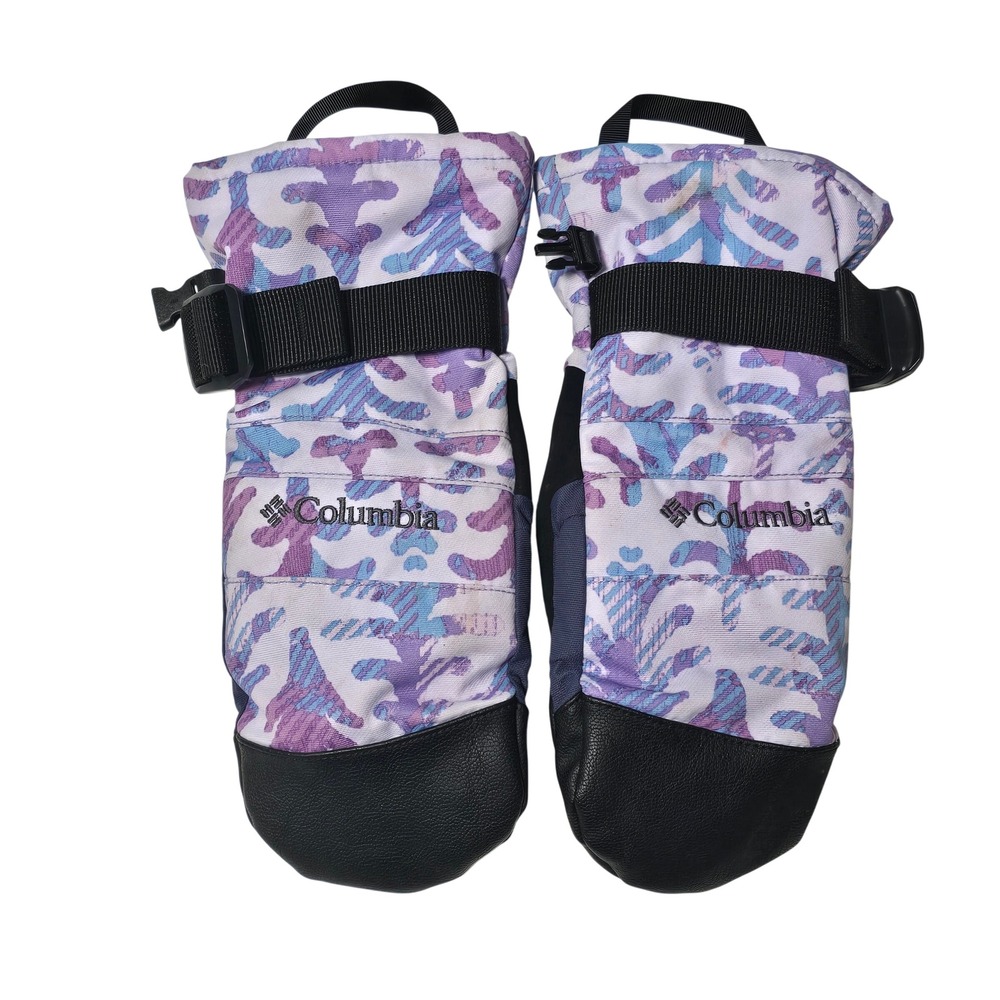 Columbia Purple Camo‎ Whirlibird Omni-Heat Winter Mittens CY4399 Kids Youth M